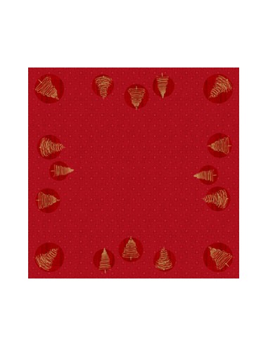 Cubremantel Desechable (84 x 84 cm - Elegant Trees)