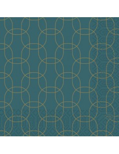 Servilleta Desechable (33 x 33 cm - 3 capas - Golden Deco)