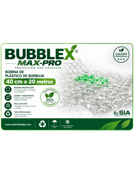 Plástico de burbuja de alta protección (Bobinas 40 x 25 m)
