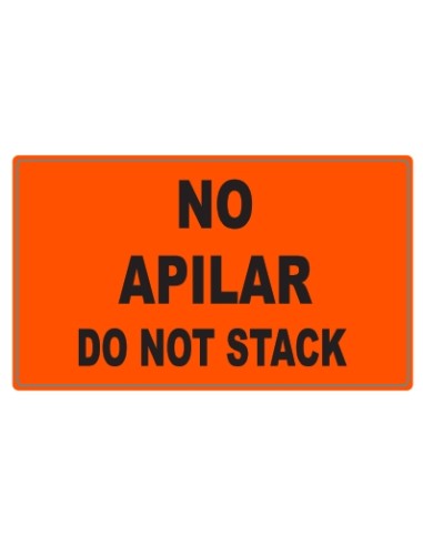 Rollo etiqueta adhesiva "NO APILAR" (75 x 130 mm - 250 Uds) Rollo etiqueta adhesiva "NO APILAR" (75 x 130 mm - 250 Uds)